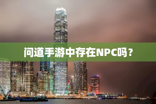 问道手游中存在NPC吗？