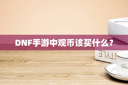 DNF手游中观币该买什么？