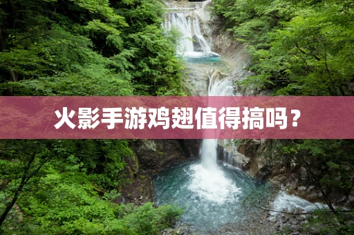 火影手游鸡翅值得搞吗？