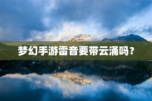 梦幻手游雷音要带云涌吗？