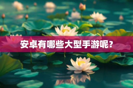 安卓有哪些大型手游呢？