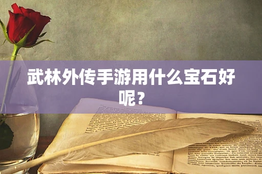 武林外传手游用什么宝石好呢？