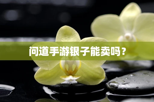 问道手游银子能卖吗？