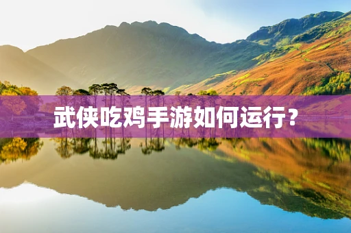武侠吃鸡手游如何运行？
