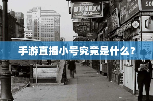 手游直播小号究竟是什么？