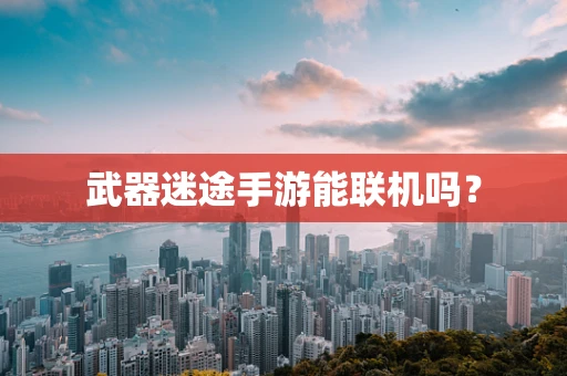 武器迷途手游能联机吗？