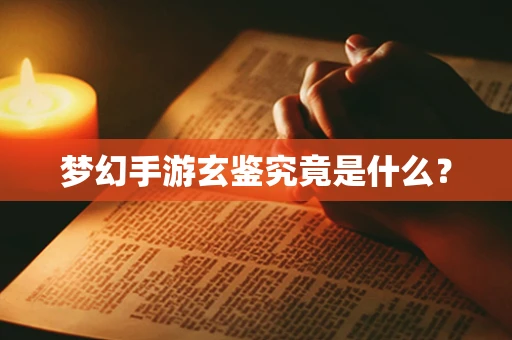 梦幻手游玄鉴究竟是什么？