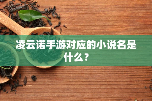 凌云诺手游对应的小说名是什么？