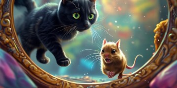 猫和老鼠手游魔镜该画什么呢？